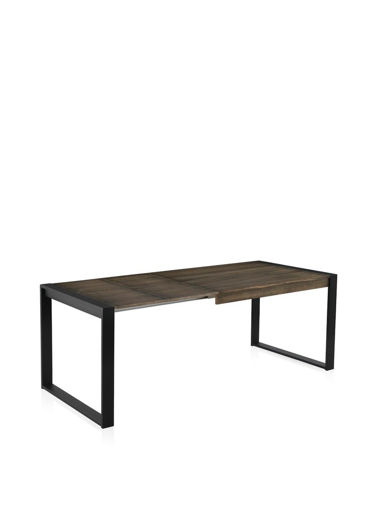 extendable outdoor dining table on New Extendable Dining Table For Indoor And Outdoor With Wood Top For Sale At 1stdibs