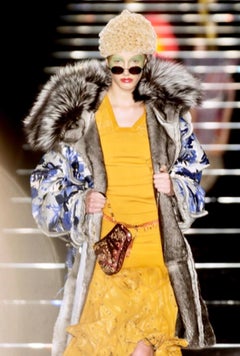 NEW F/W 2002 Christian Dior by John Galliano Paisley Sequin Mini Saddle Bag