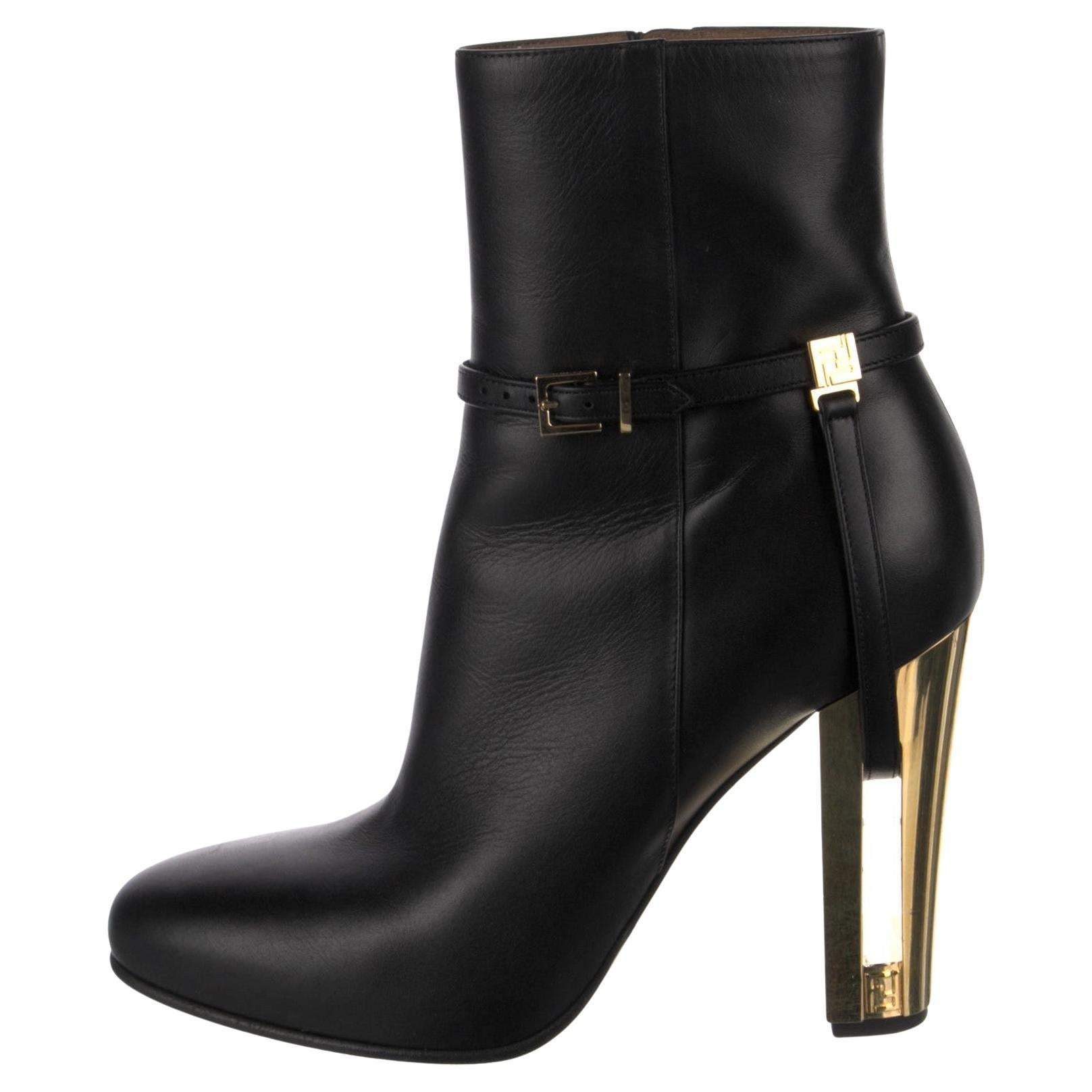 New Fendi 2023 Delfina Booties Boots Size 40