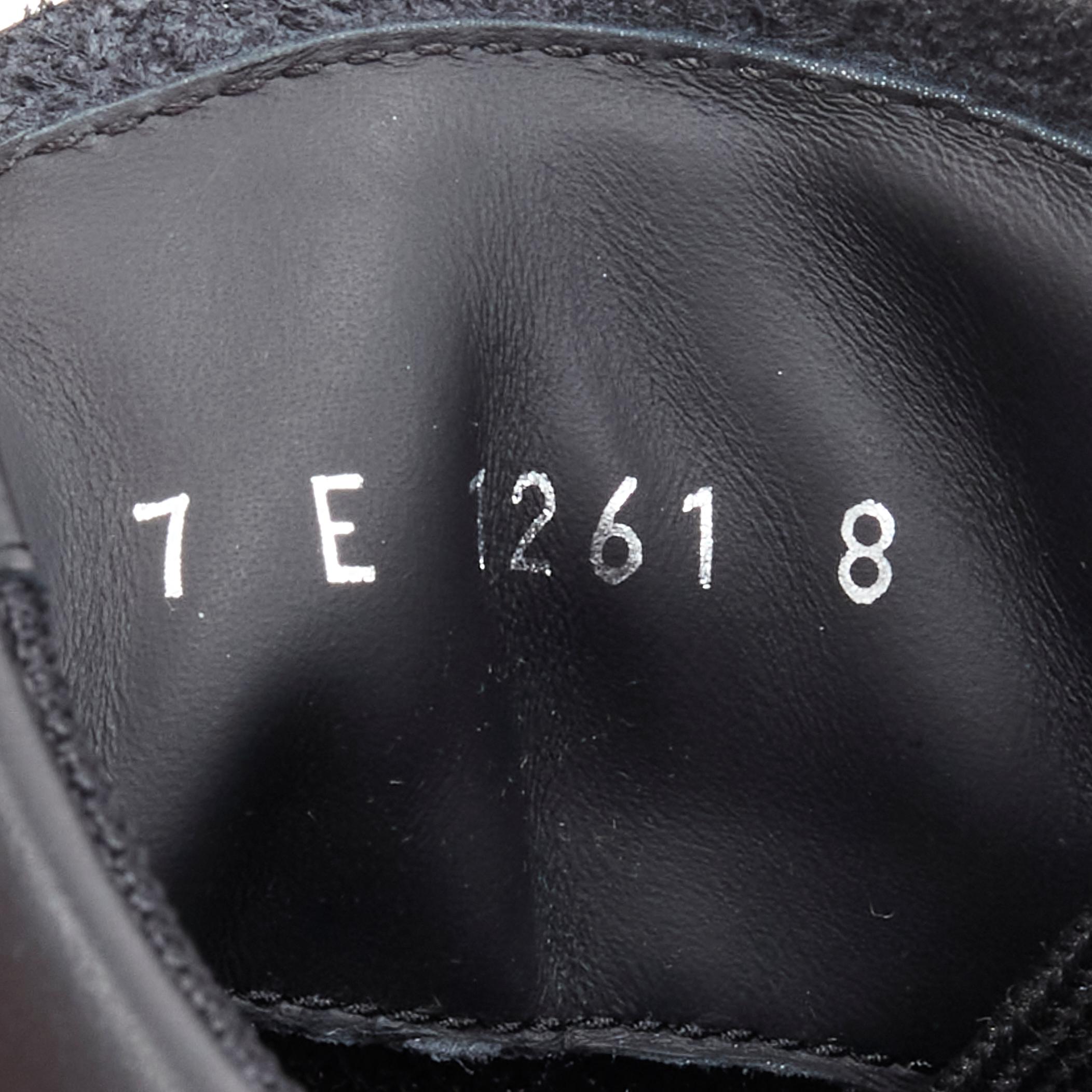 new FENDI Amor Roma black leather print Zucca FF monogram sneakers UK8 EU42 For Sale 6