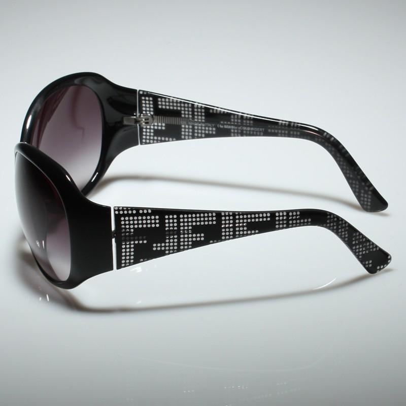 Neue schwarze Fendi-Sonnenbrille mit FF-Logo und Etui Damen
