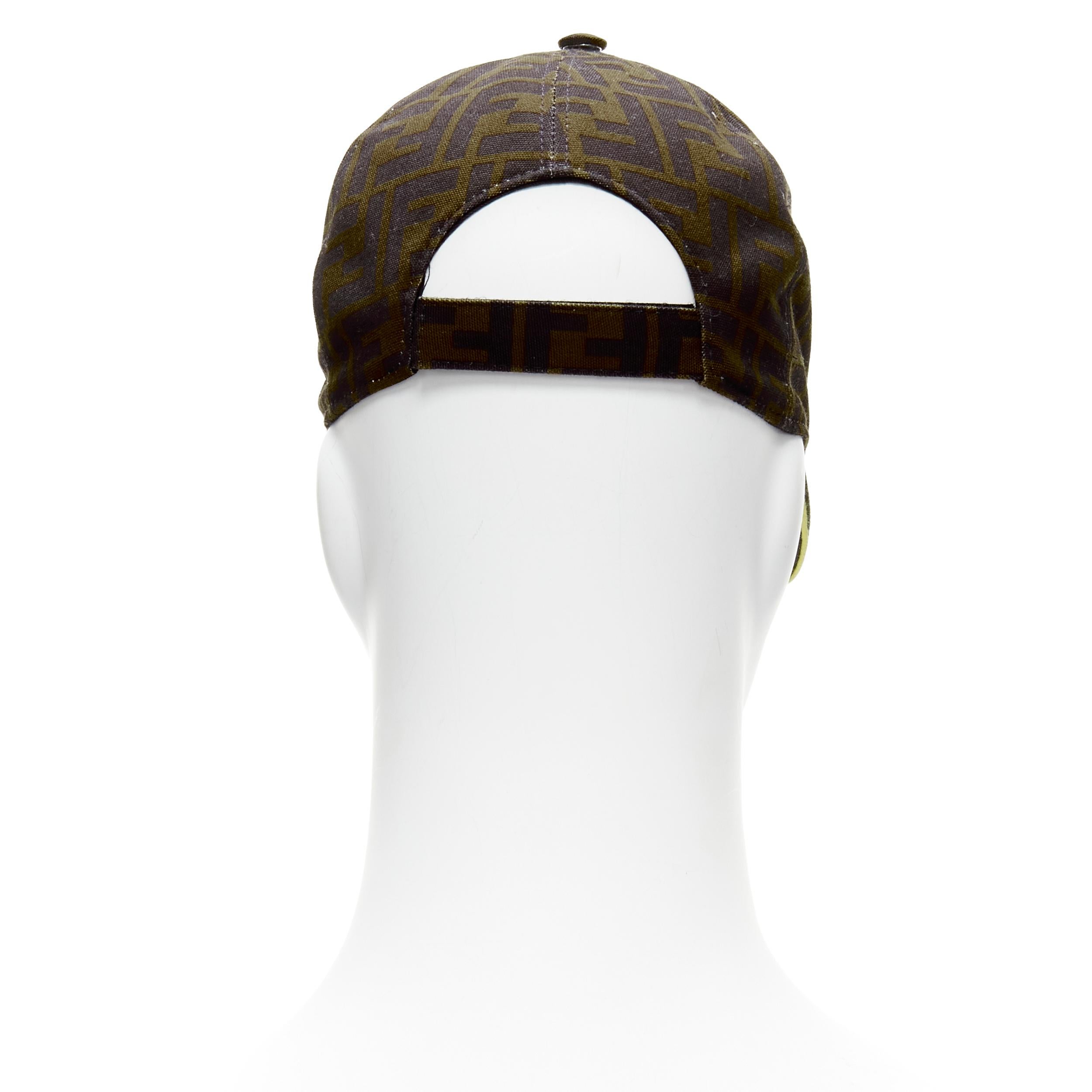casquette fendi bande jaune