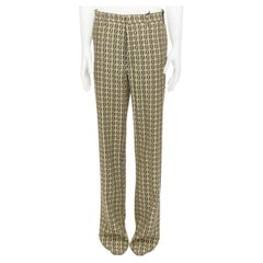 new FENDI Forever Bamboo FF Zucca woven print pants IT50 L