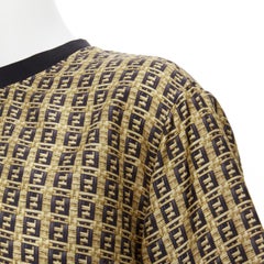 new FENDI Forver Bamboo FF Zucca monogram print t-shirt top XL