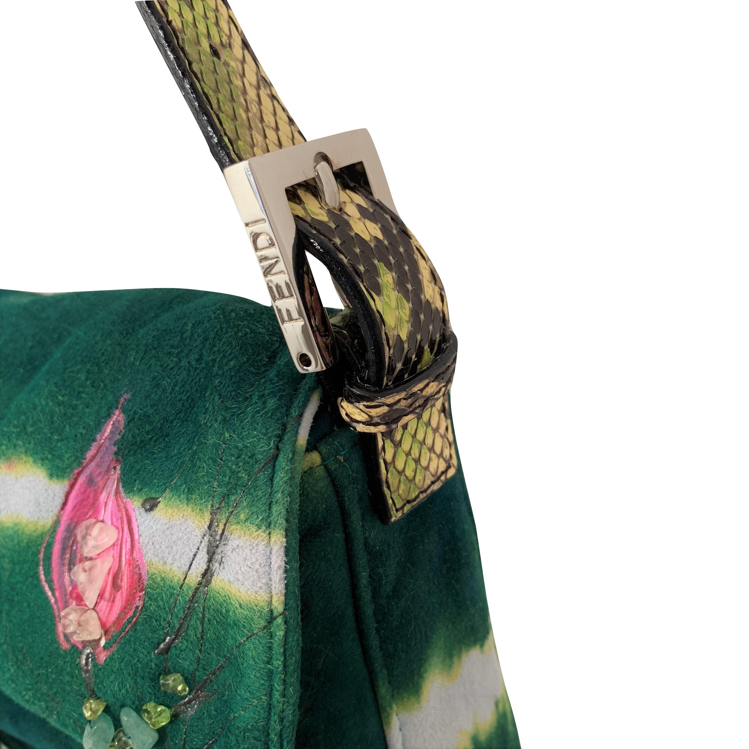 New Fendi Hand Painted Python Bag Featured in the 15th Anniversary Baguette Book 2