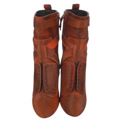 New Fendi Karl Lagerfeld 2014 Ad Runway Fur Boots Booties Sz 37.5 With Box