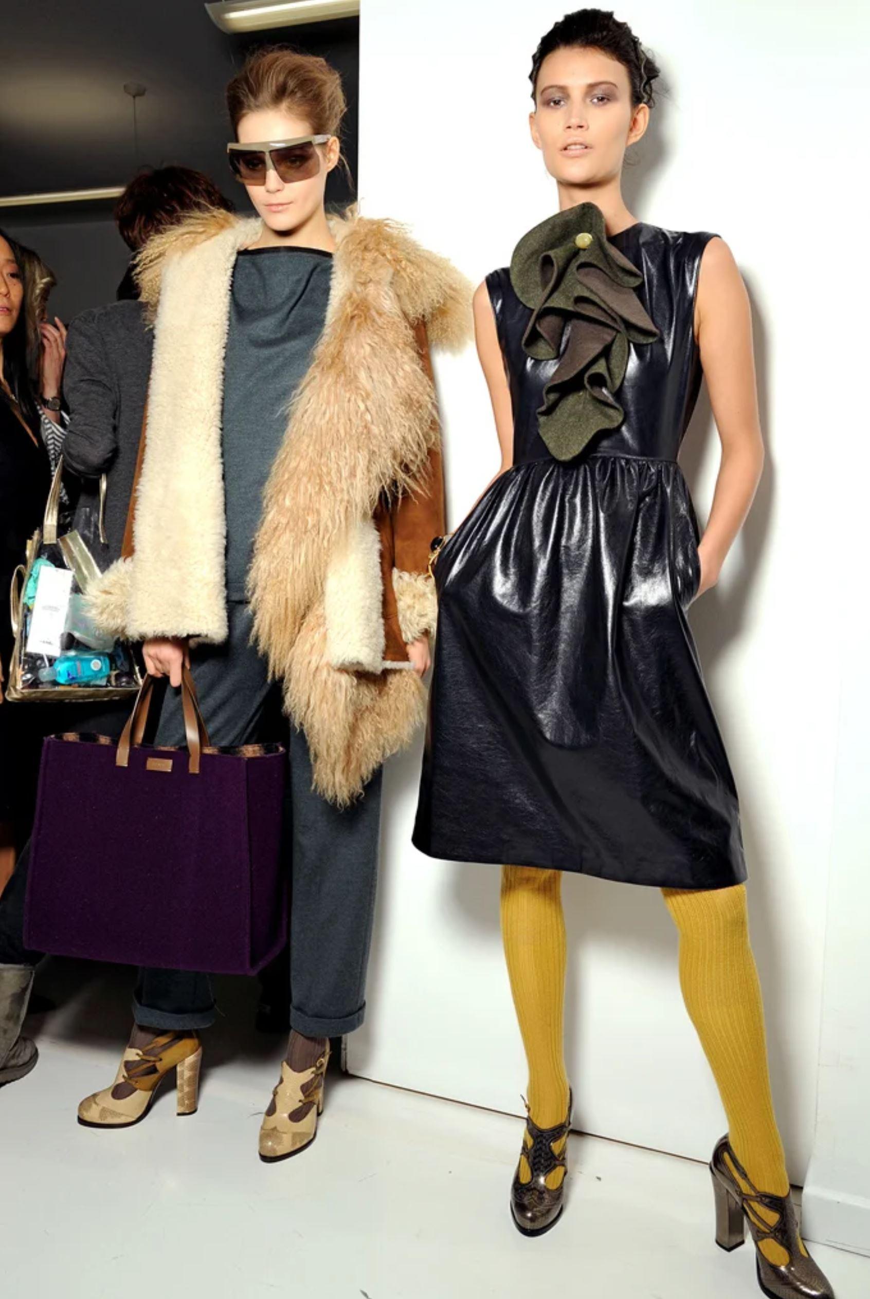 Women's New Fendi Karl Lagerfeld F/W 2011 Leather Platform Pumps Heels Sz 37.5 $1975