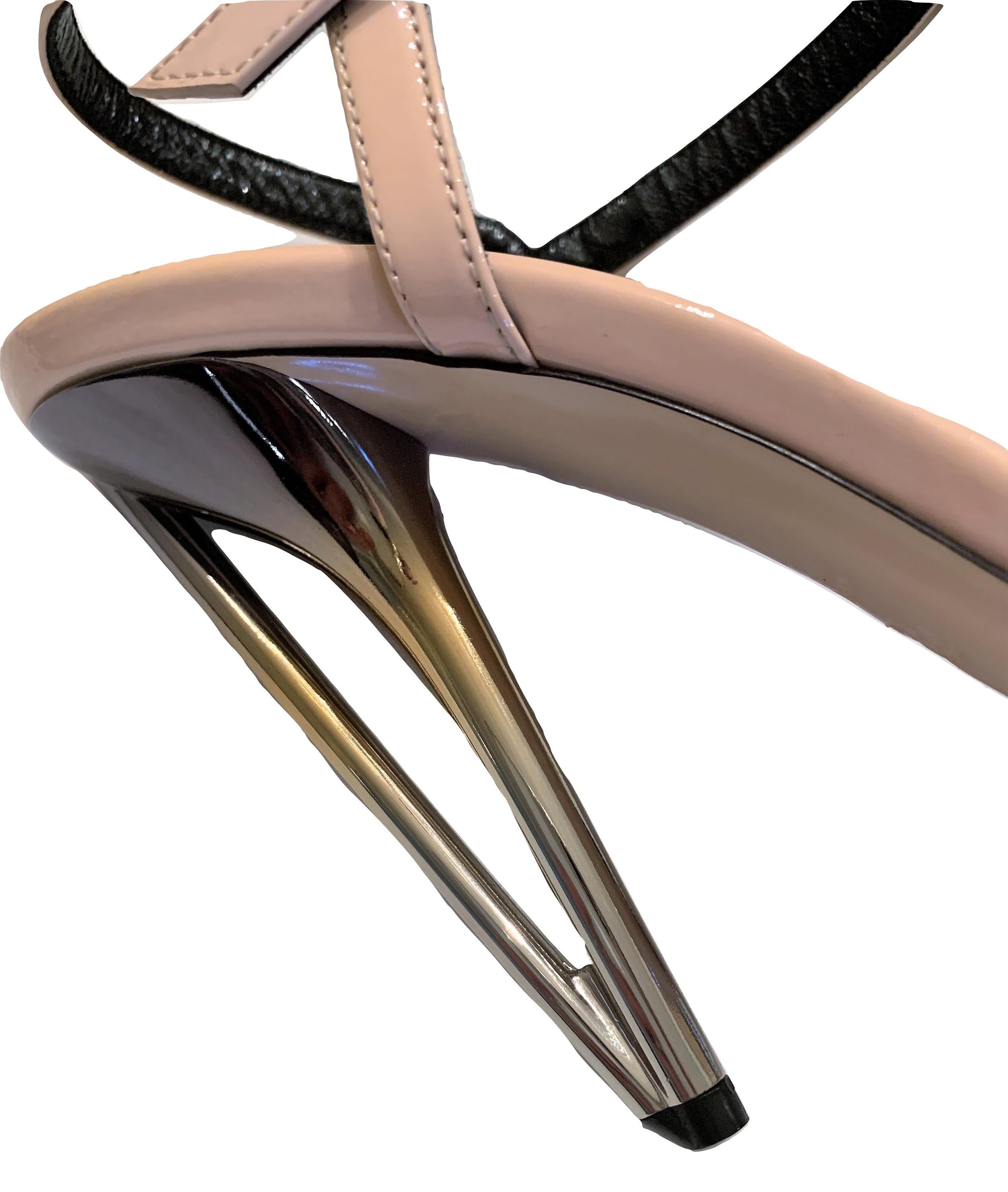 New Fendi Karl Lagerfeld Runway Spring 2014 Heels Sandals Sz 40 4