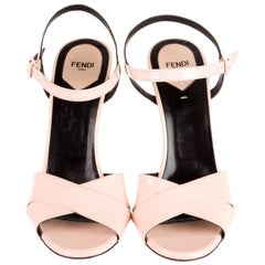 New Fendi Karl Lagerfeld Runway Spring 2014 Heels Sandals Sz 40