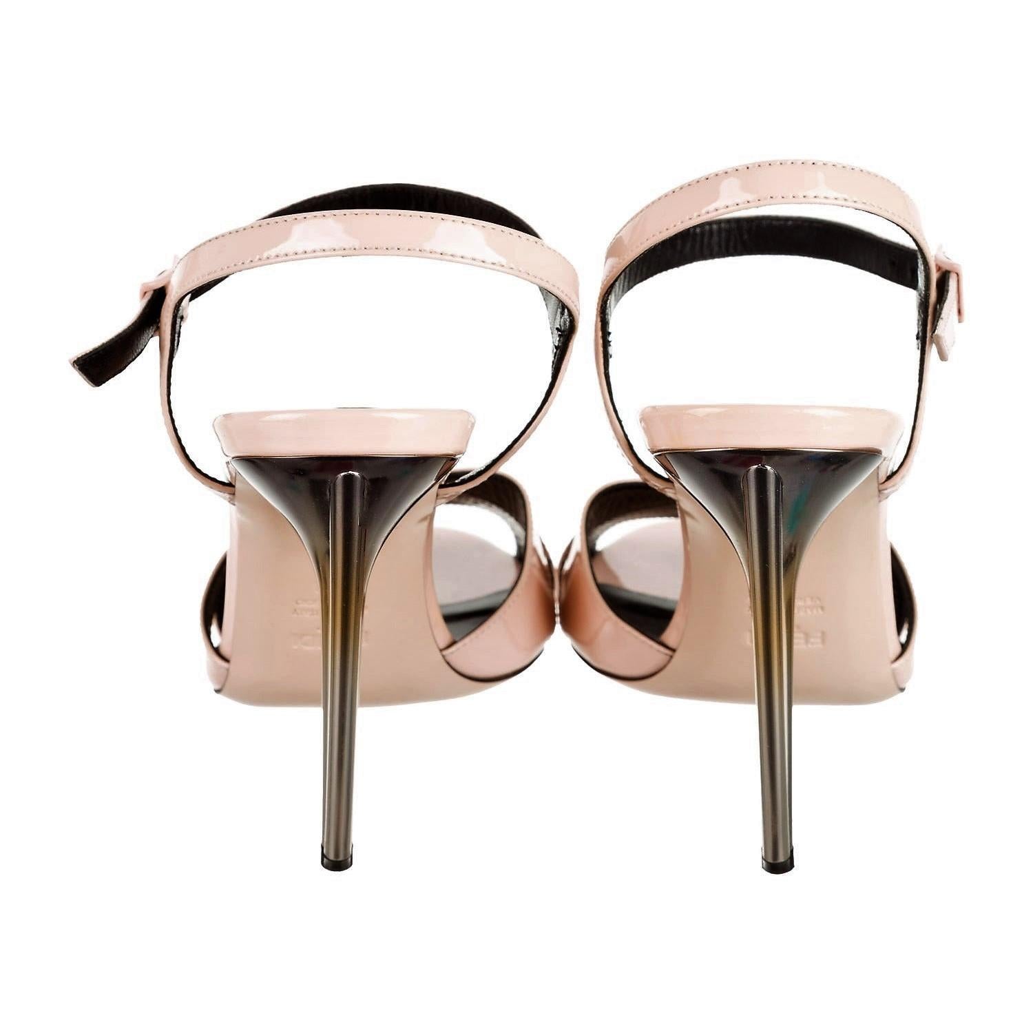 New Fendi Karl Lagerfeld Runway Spring 2014 Heels Sandals Sz 40 4