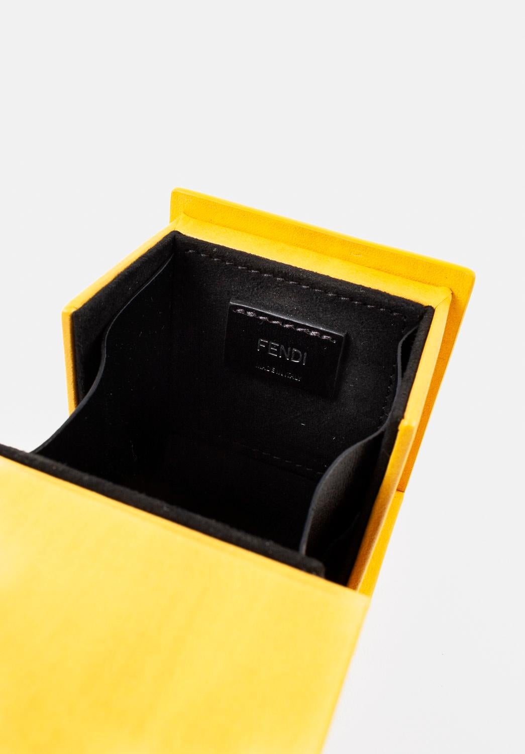 Men's New Fendi Leather Box Key Chain Women Bag, One Size, S1158 For Sale