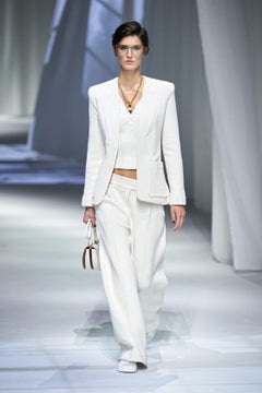 New Fendi Spring 2021 Heavy Weight All Knit Cotton Runway Blazer