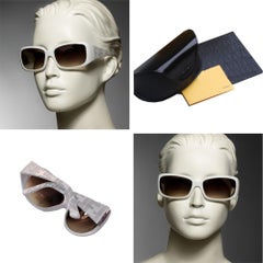 New Fendi White Sunglasses with Case