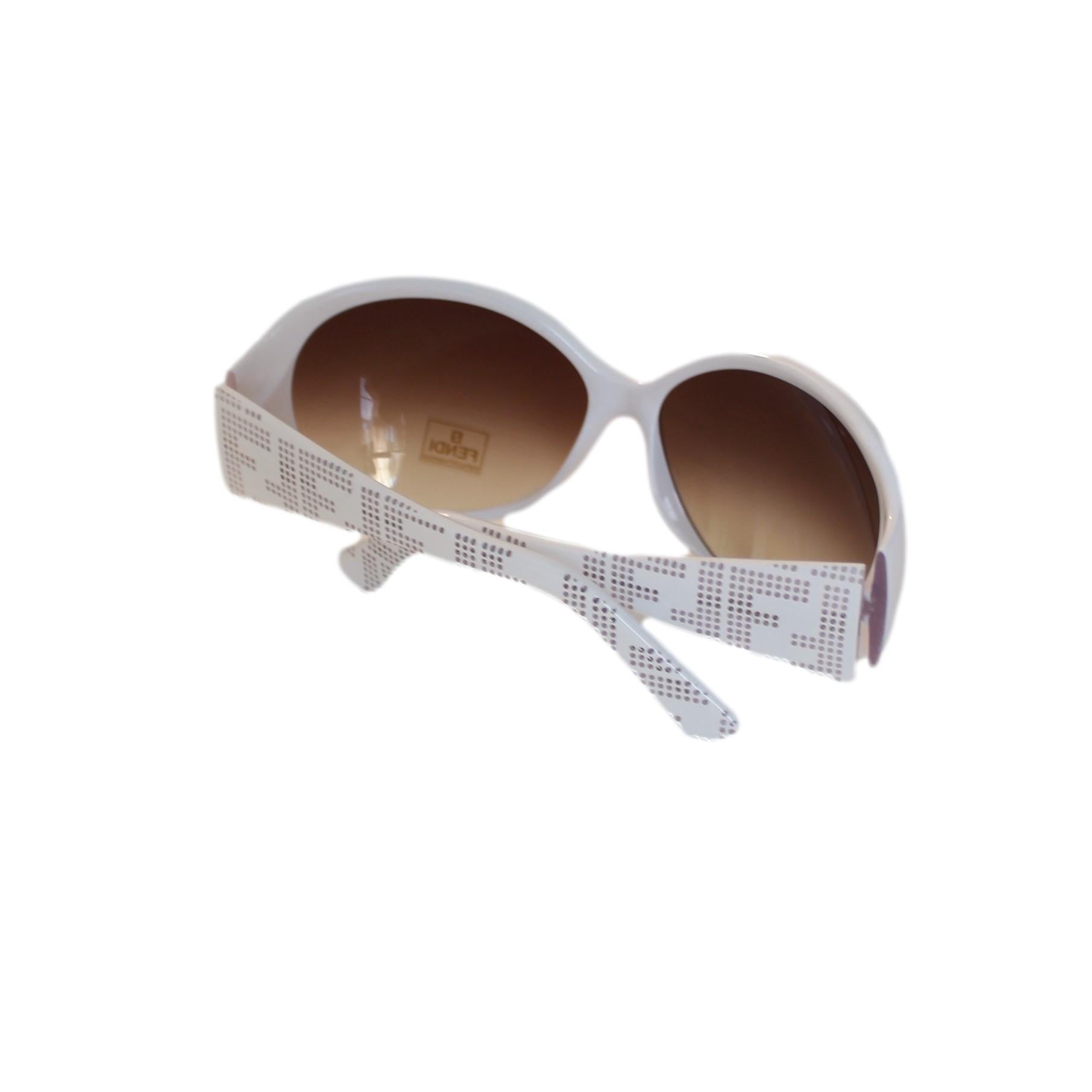 fendi sunglasses white