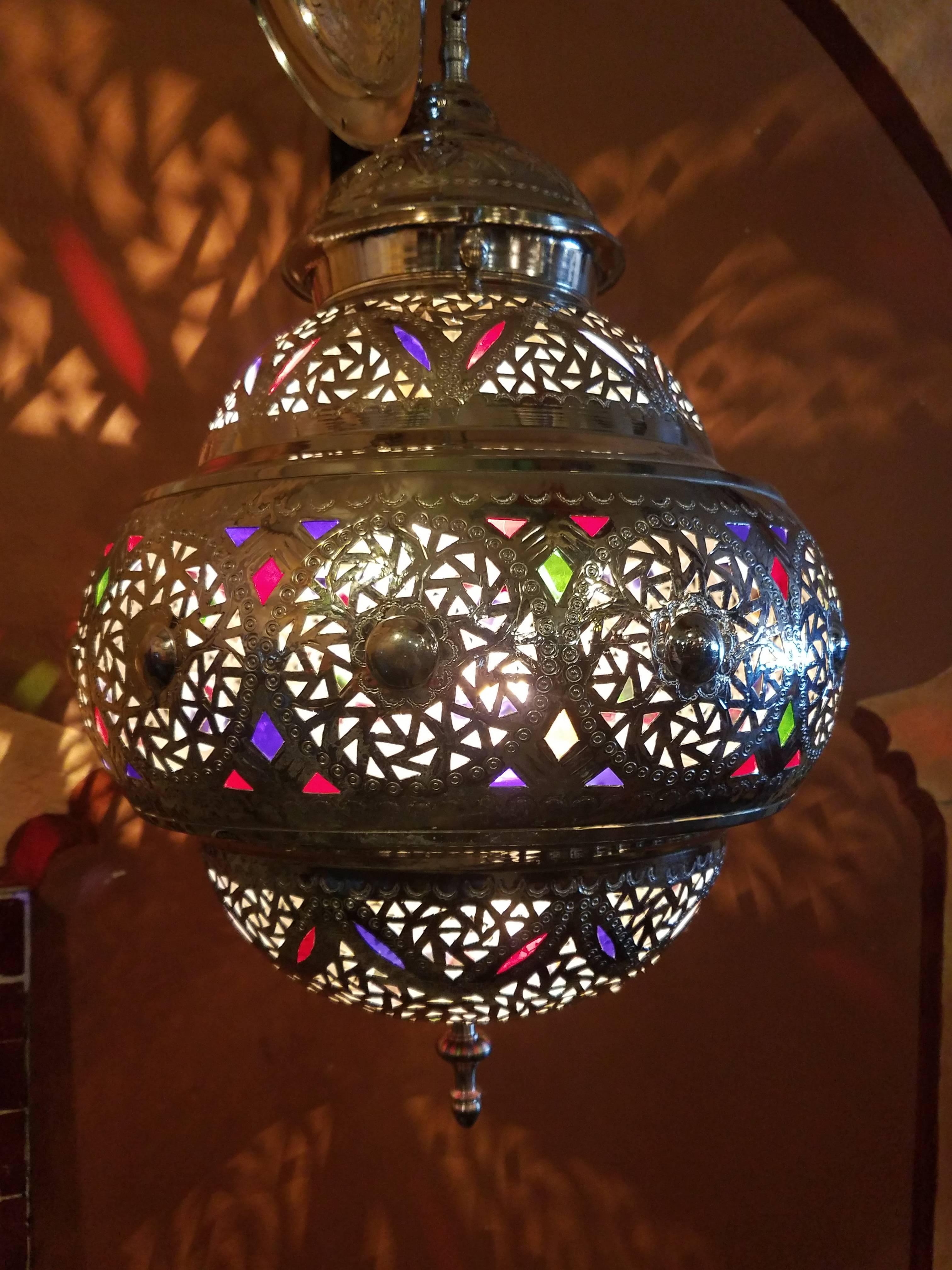 copper moroccan lantern