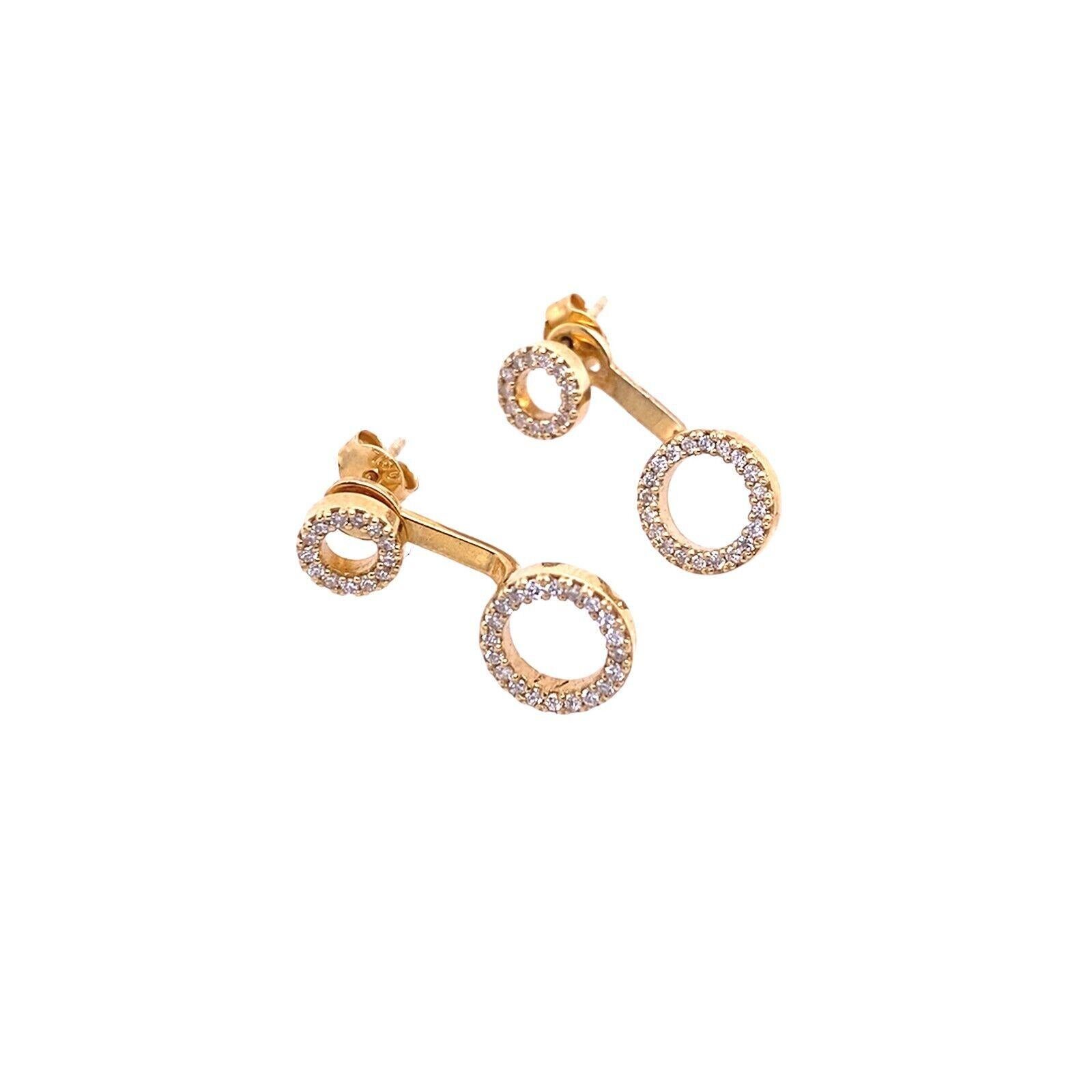 New Fine Quality Drops & Studs Earring with Diamonds in 18ct Yellow Gold

This is a pair of 18ct yellow gold drop & studs Earrings  set with 0.68ct of round brilliant cut diamonds.  These earrings design makes them a good choice for everyday