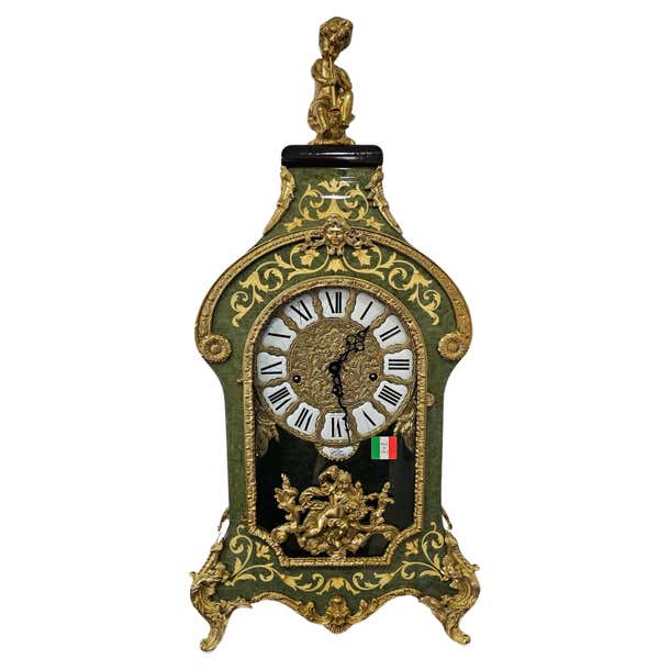 Hermle Rope Clock New Franz Hermle Mantel Clock in DeArt Italian Fine Marquetry and ...
