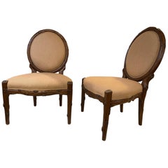 Antique New Frassino Dining Chairs by Michael Taylor Designs, Set of