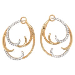 New Frederic Sage 0.56 CTW Diamond Swirl Earrings in 14K
