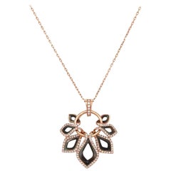 New Frederic Sage Diamond and MOP Medici Pendant Necklace in 14K