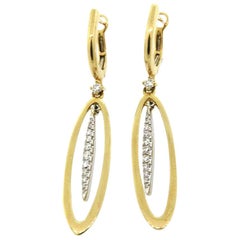 New Frederic Sage Diamond Dangle Earrings in 14K