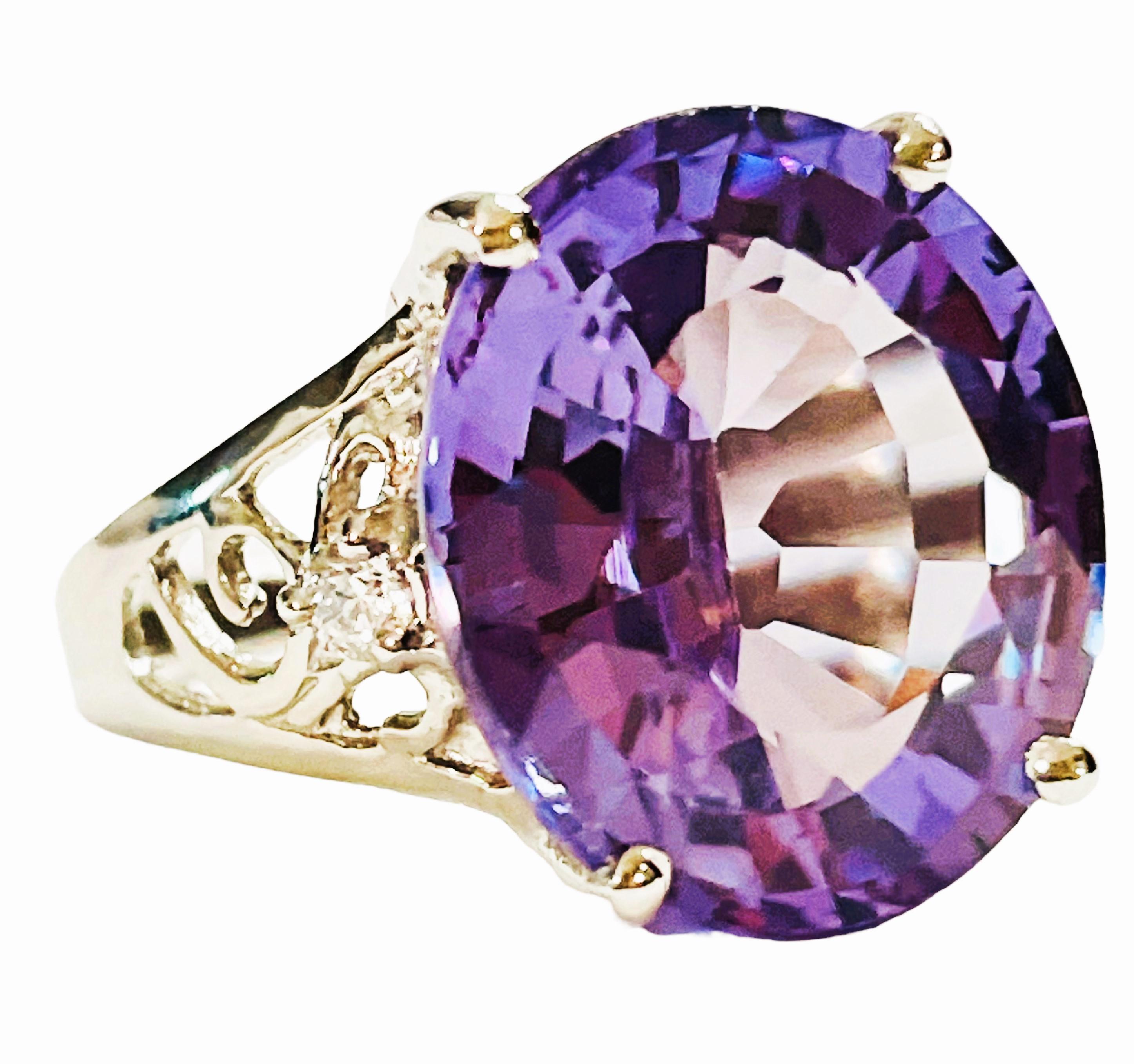 Women's New Free of Inclusions African Blue Purple Spinel & Sapphire Sterling Ring 5.75