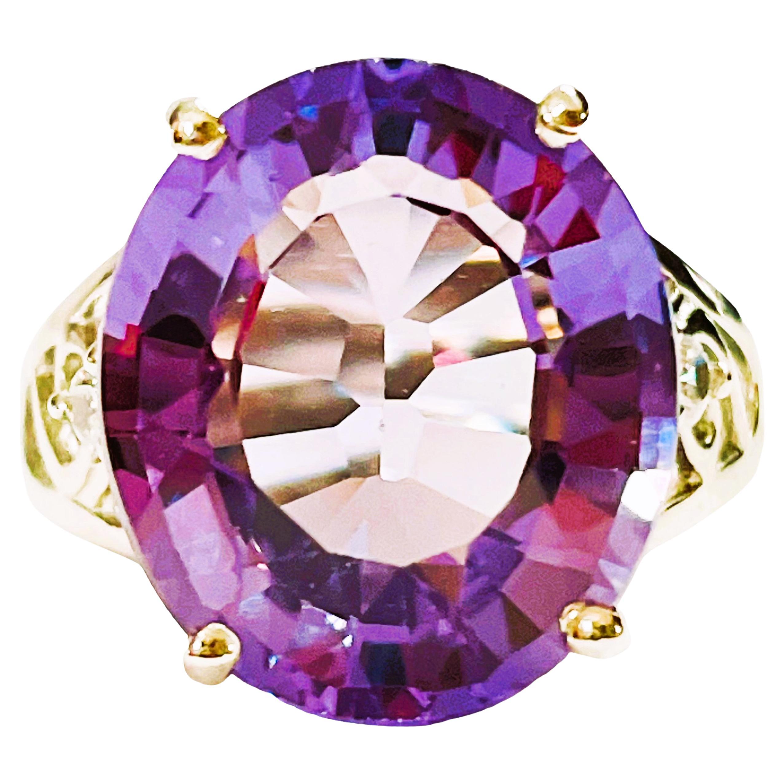 Afrikanischer blauer lila Spinell 
Saphir Sterling-Ring 5,75, frei von Einschlssen