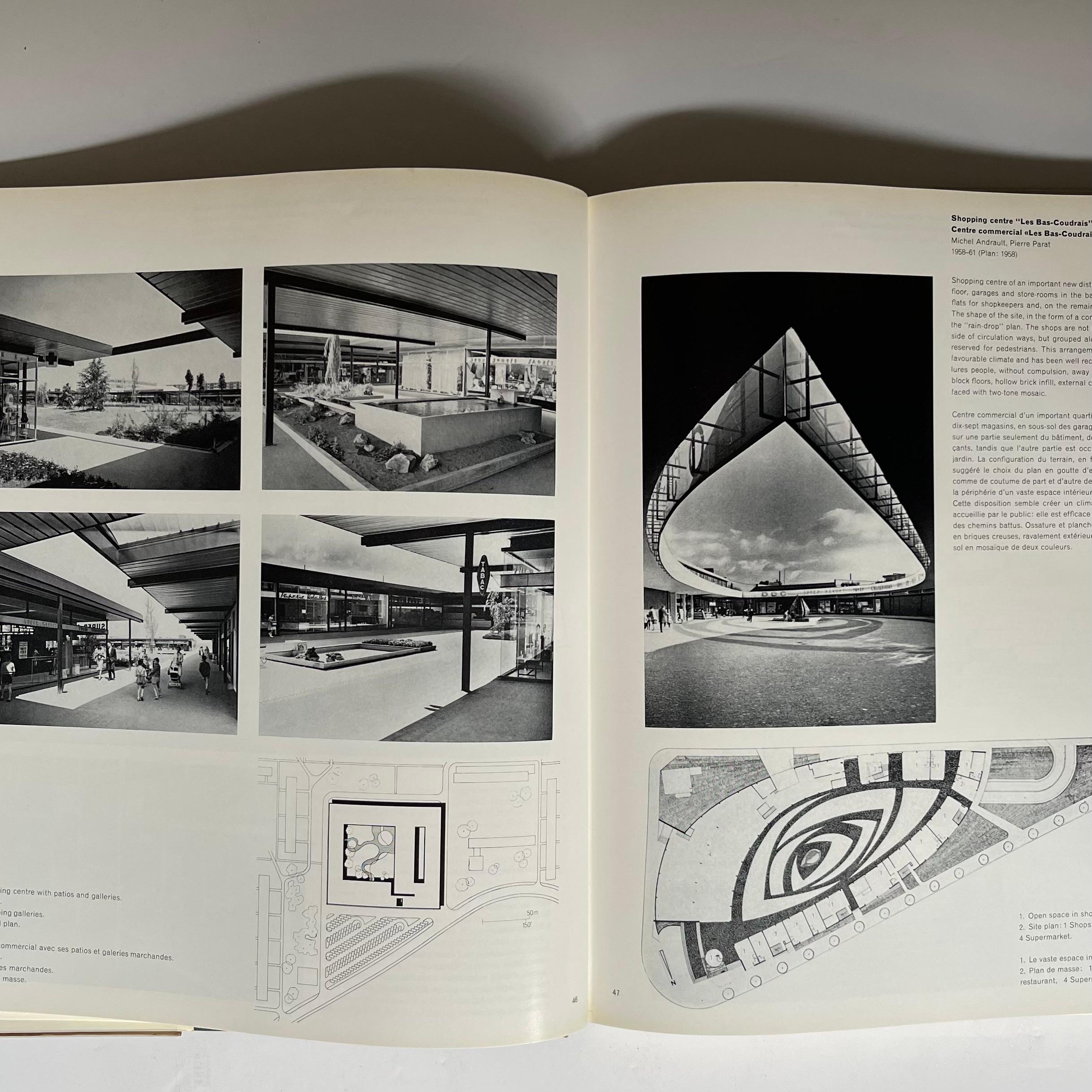 Published by Architectural Press 1967-  English and French text side-by-side.

Well-illustrated survey of the best in 1950s and 1960s French architecture. Includes many works by Jean Prouve plus buildings by Michel Ecochard, Le Corbusier, Paul