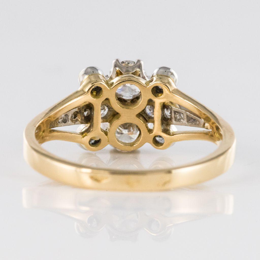 French Charming Diamond Gold Ring 5