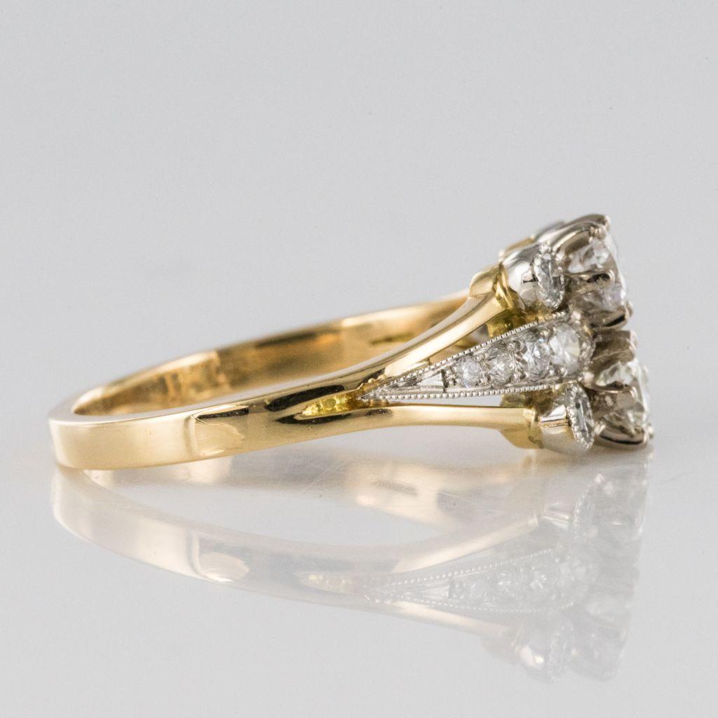 French Charming Diamond Gold Ring 6