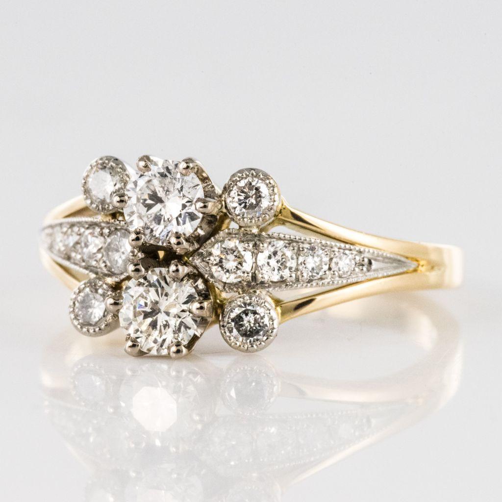 Napoleon III French Charming Diamond Gold Ring