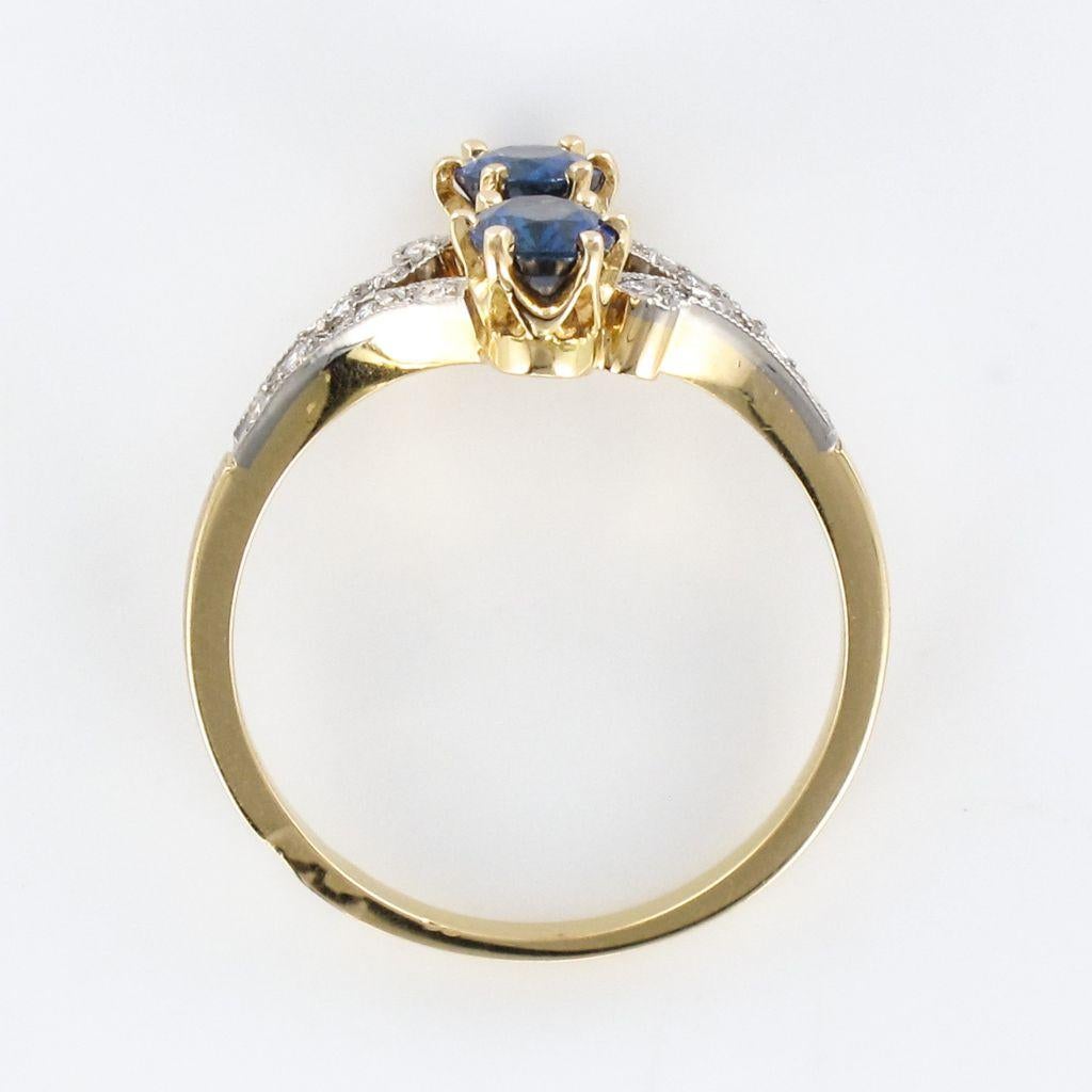 French Sapphire and Diamond Ring 9