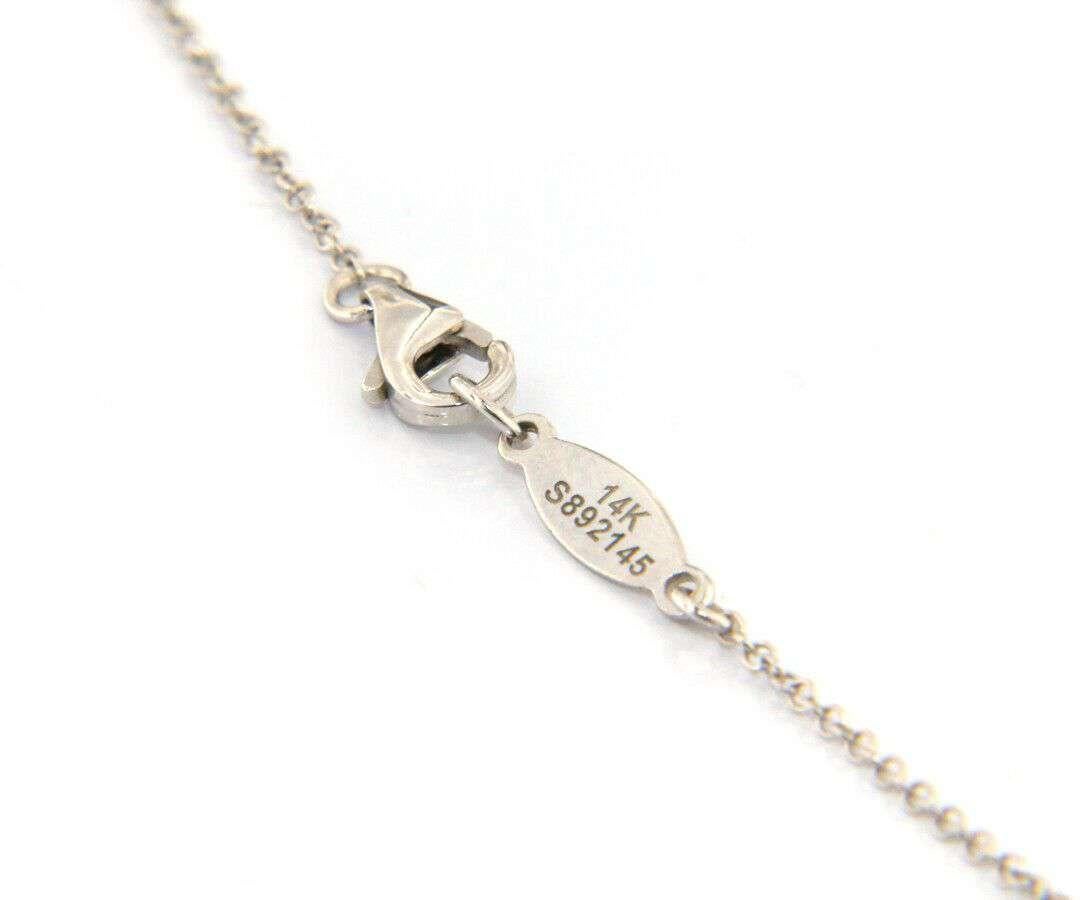 New From Gabriel & Co: 1.00ctw Diamond Station Necklace in 14kt For Sale 1