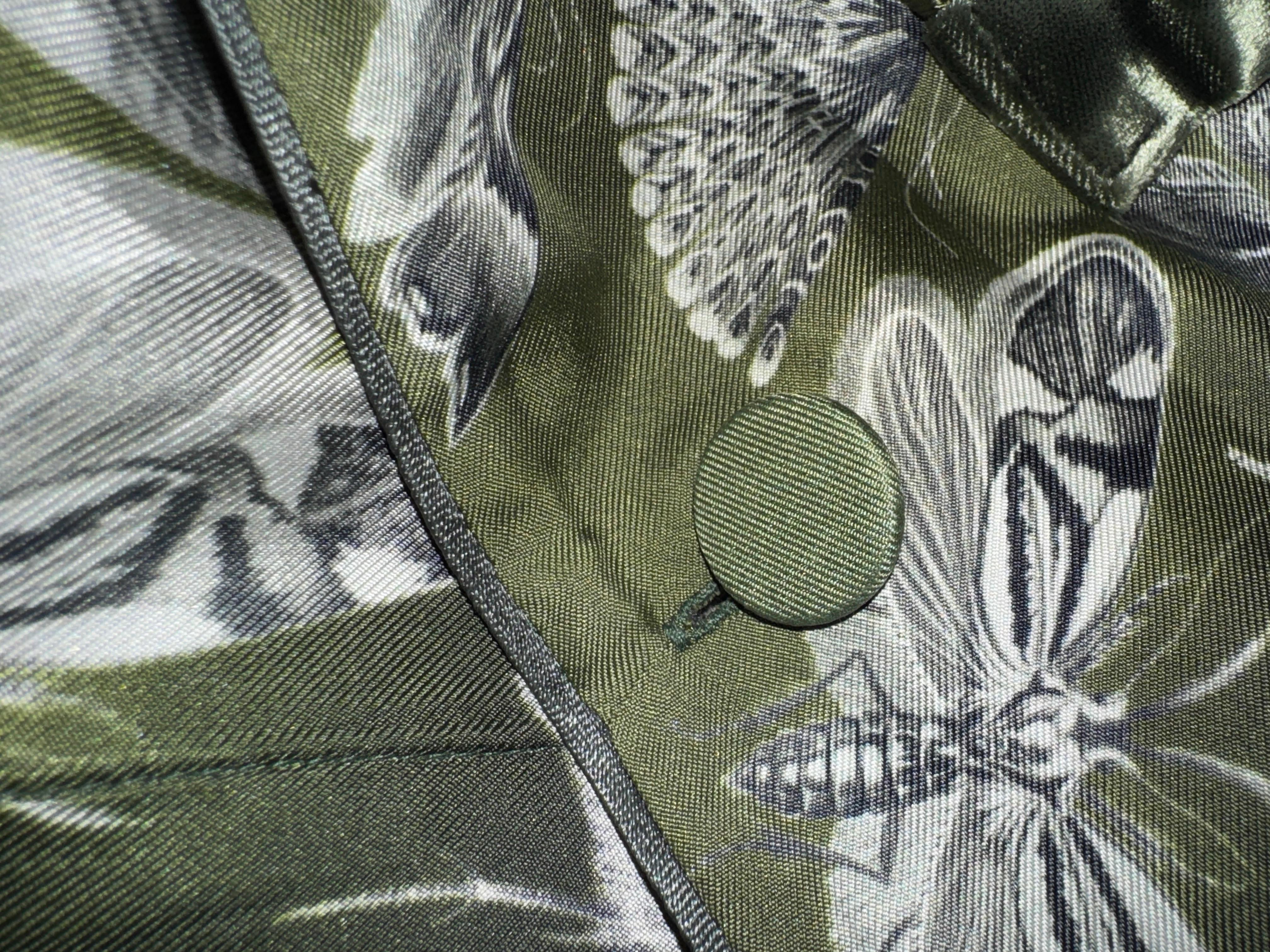 Nero NEW F.R.S. For Restless Sleepers FRS Botanical Print Silk Velvet Dress Robe M.