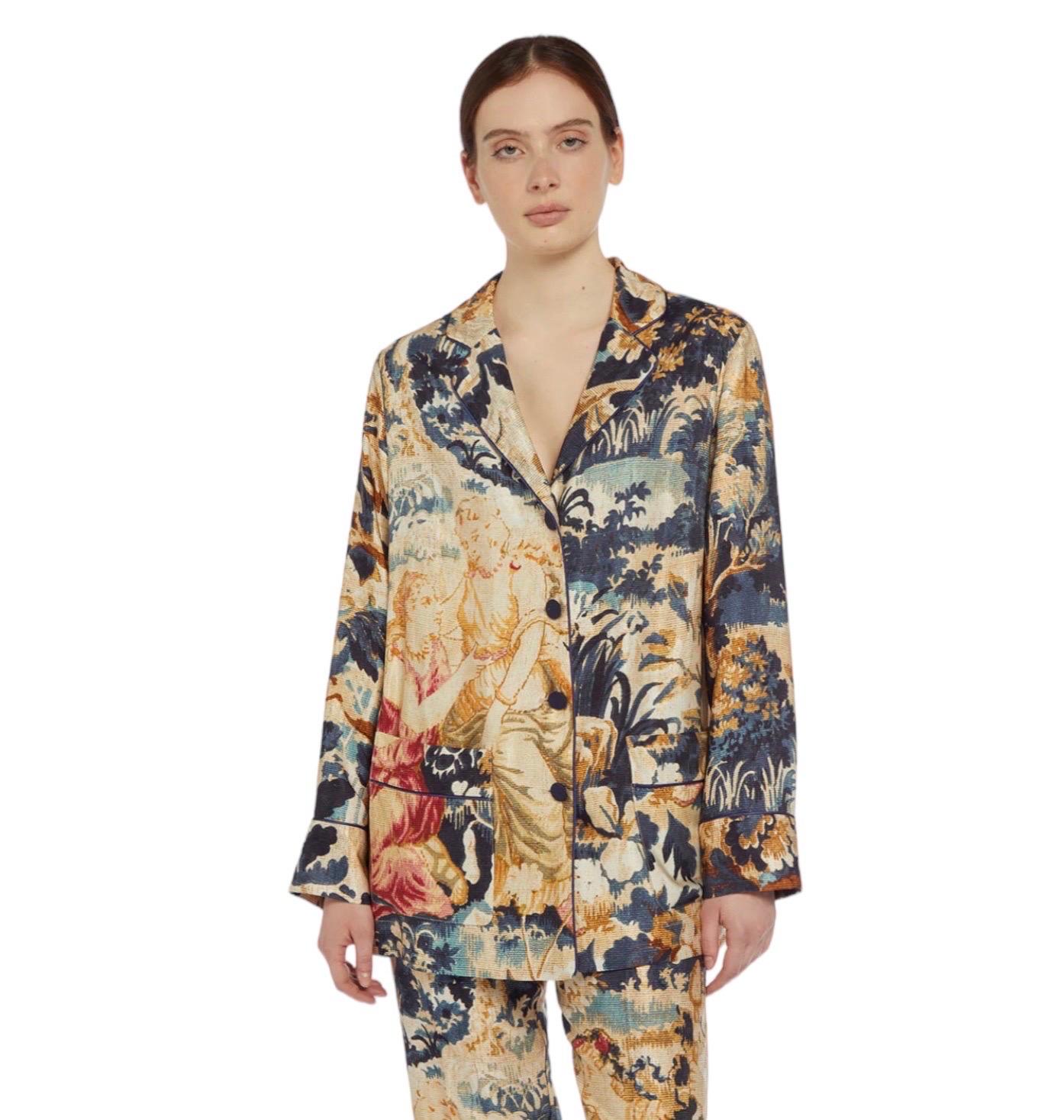 NEW F.R.S For Restless Sleepers FRS Gobelin Print Suit M For Sale 1