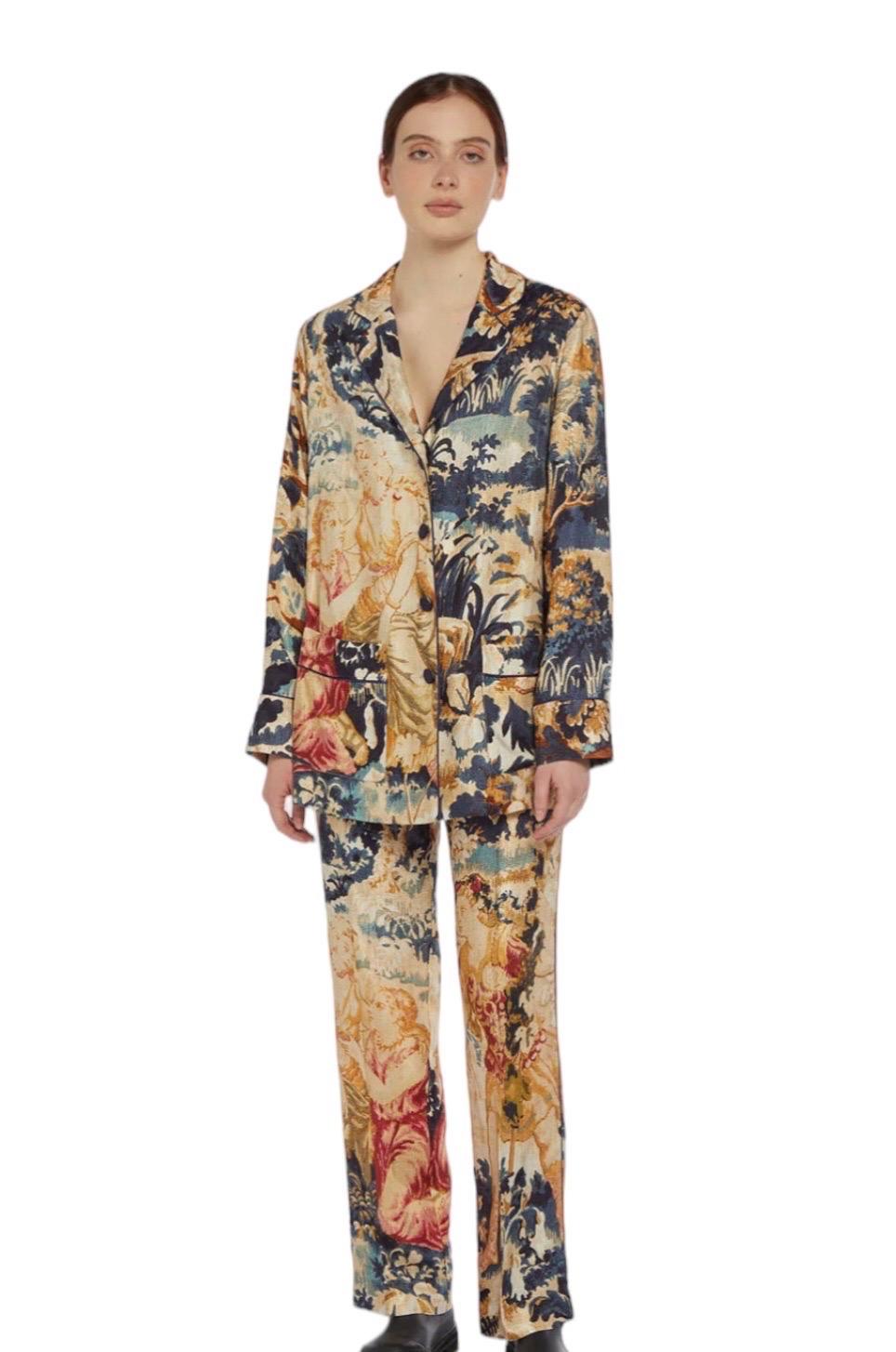 NEW F.R.S For Restless Sleepers FRS Gobelin Print Suit M For Sale 3