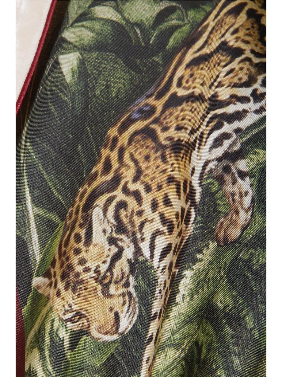 NEW F.R.S For Restless Sleepers FRS Jungle Silk & Velvet Velvet Evening Jacket M For Sale 2