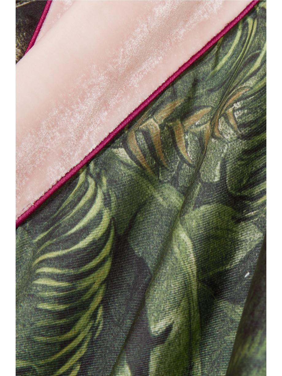 NEW F.R.S For Restless Sleepers FRS Jungle Silk & Velvet Velvet Evening Jacket M For Sale 3