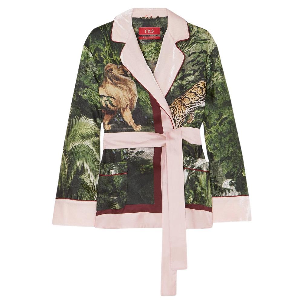NEW F.R.S For Restless Sleepers FRS Jungle Silk & Velvet Velvet Evening Jacket M