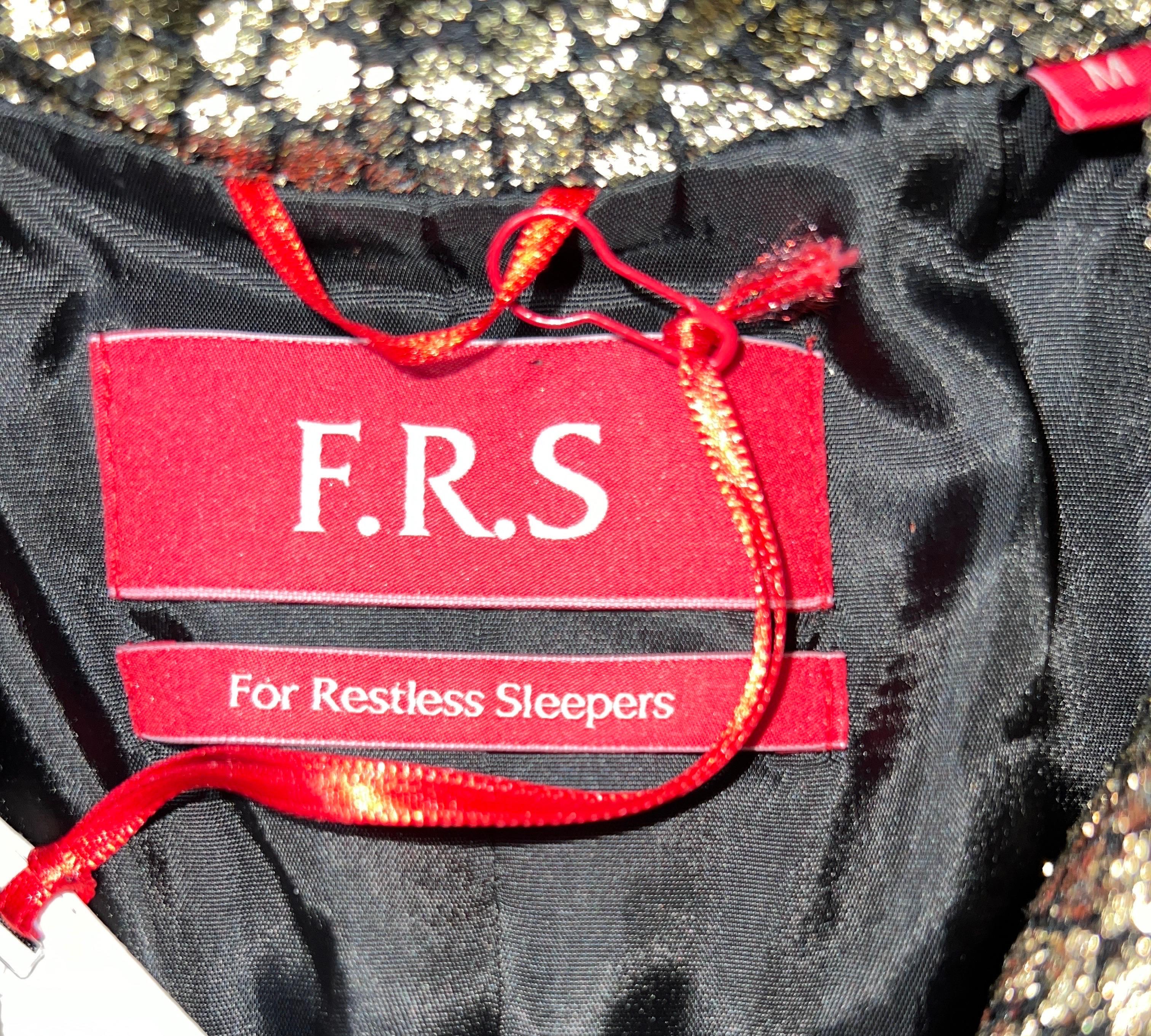 NUEVO F.R.S For Restless Sleepers FRS Traje de etiqueta de terciopelo de seda metalizado S en venta 1