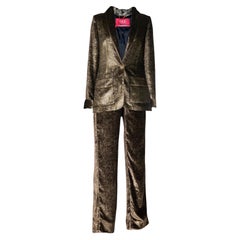 NUOVO F.R.S. For Restless Sleepers FRS Metallic Silk Velvet Evening Tuxedo Suit S.