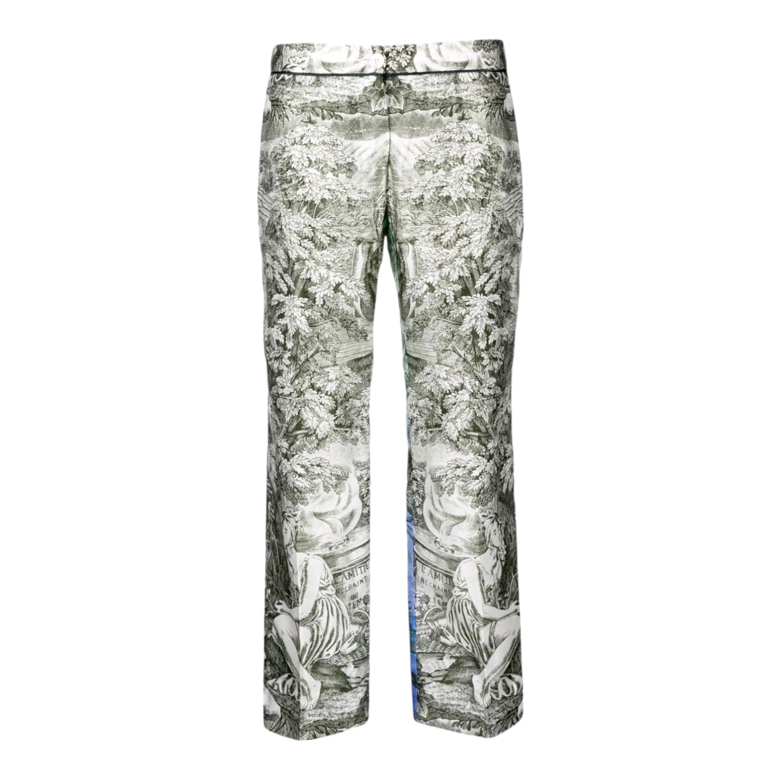 NEW F.R.S For Restless Sleepers FRS Silk Blend Printed Pants XS