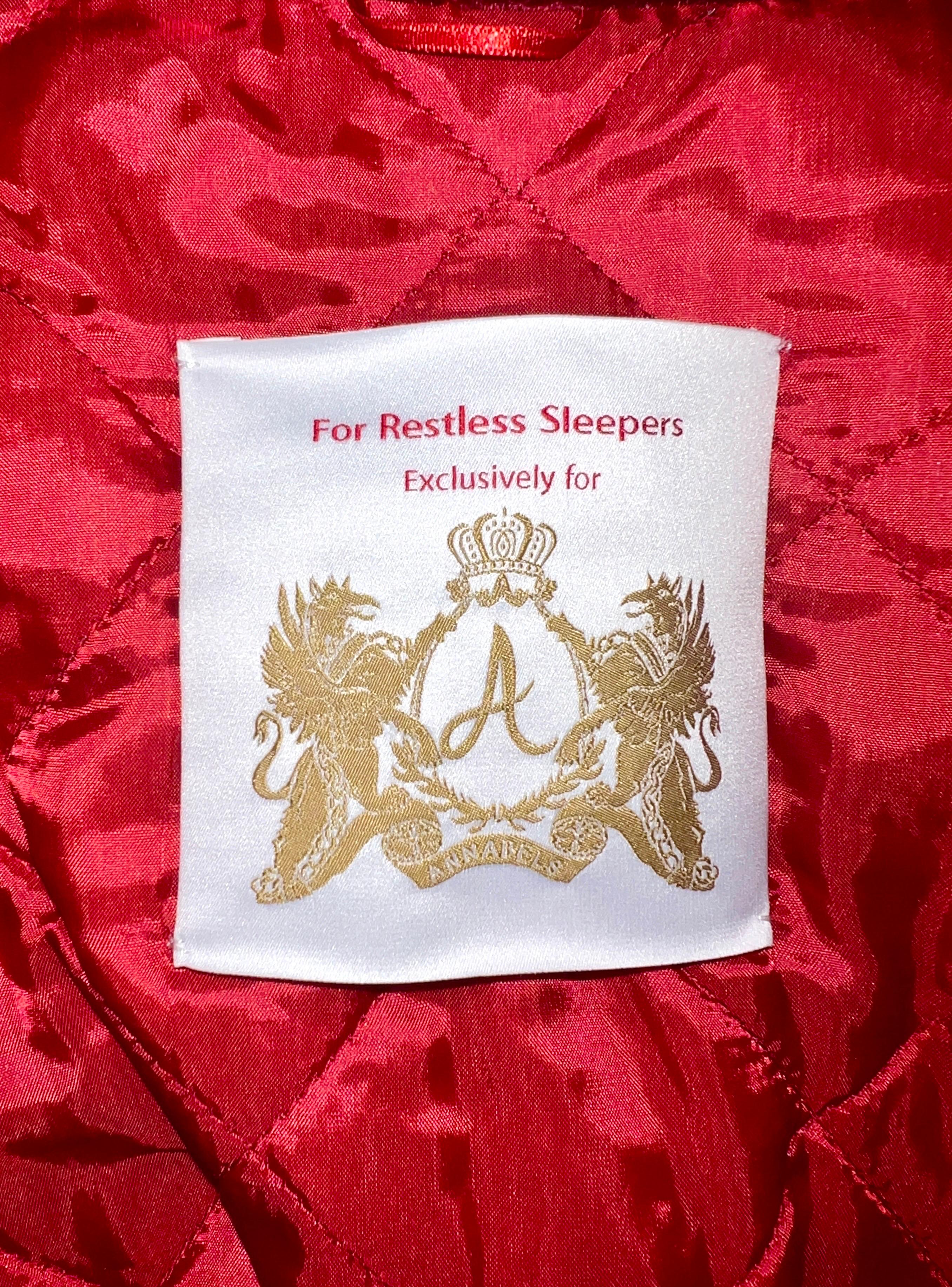 NEW F.R.S For Restless Sleepers FRS Jungle Silk Velvet Robe ANNABEL'S LONDON S For Sale 4