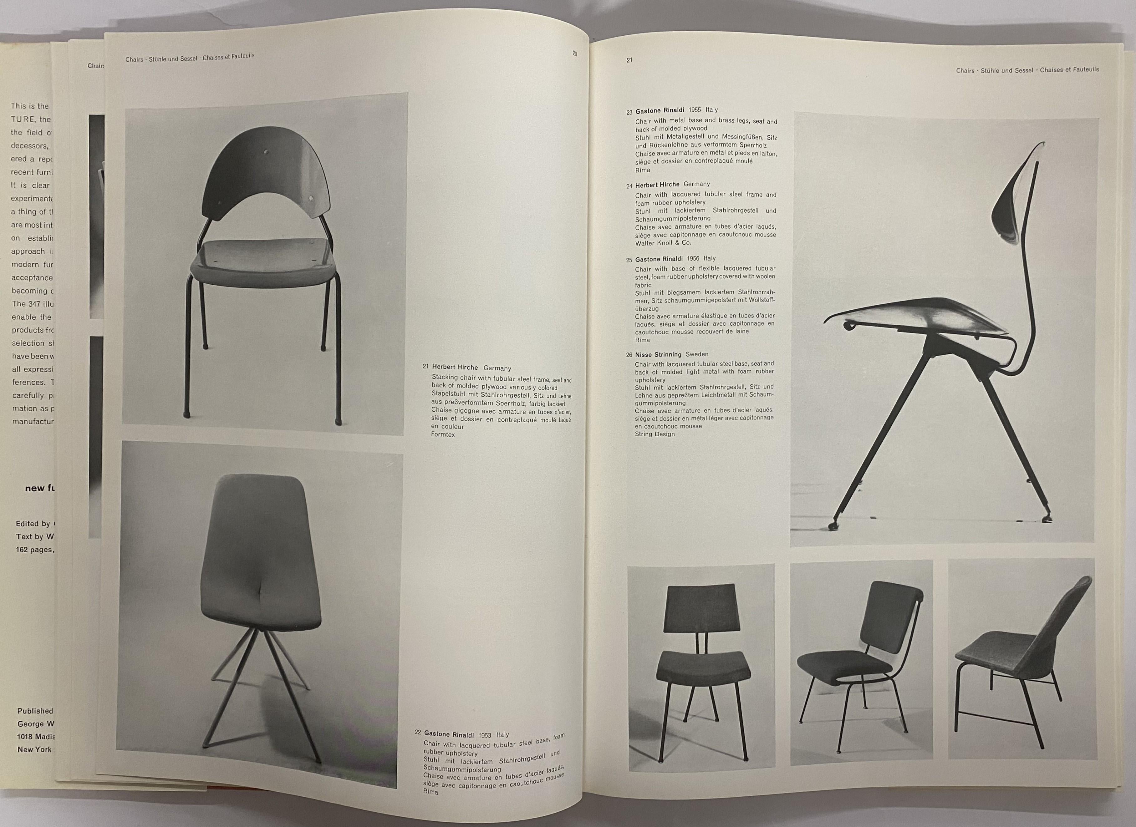 XX secolo New Furniture 4 1956/1958 A cura di Gerd Hatje Testo di Wolfgang Clasen (Libro) in vendita