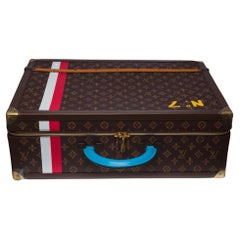 New- FW 2021- Abloh N°7- Louis Vuitton Alzer 55 Soft Trunk in Monogram Canvas