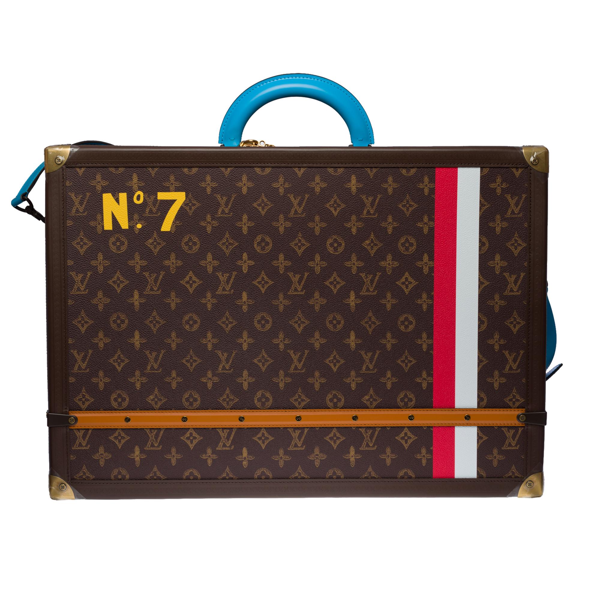 Black New- FW 2021- Abloh N°7- Louis Vuitton Alzer 55 Soft Trunk in Monogram Canvas