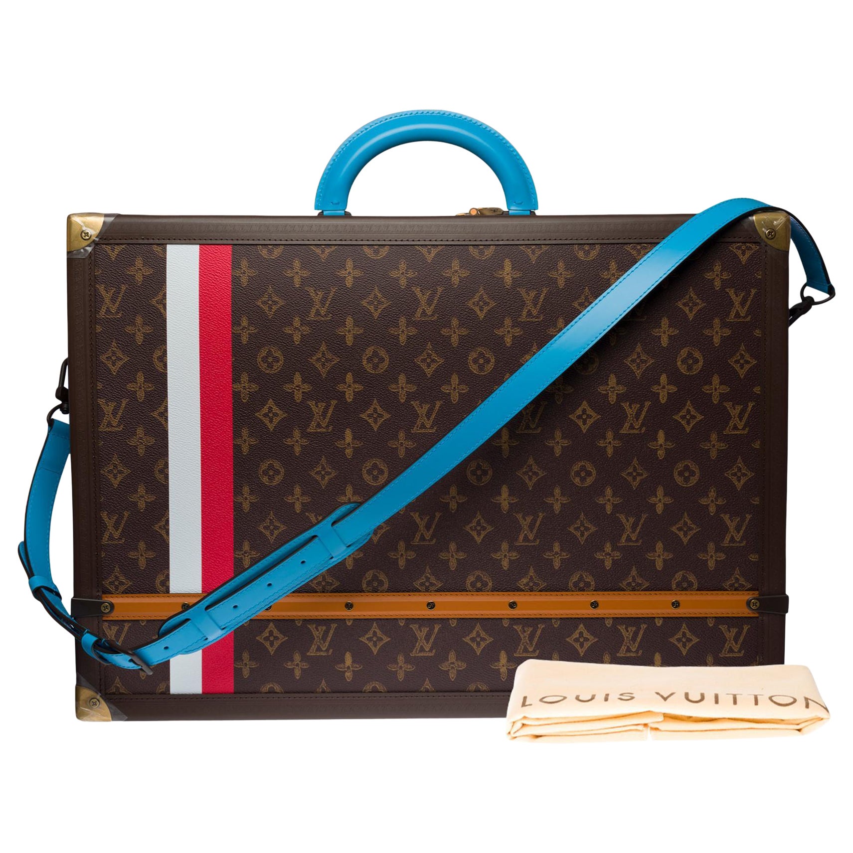 New- FW 2021- Abloh N°7- Louis Vuitton Alzer 55 Soft Trunk in Monogram Canvas