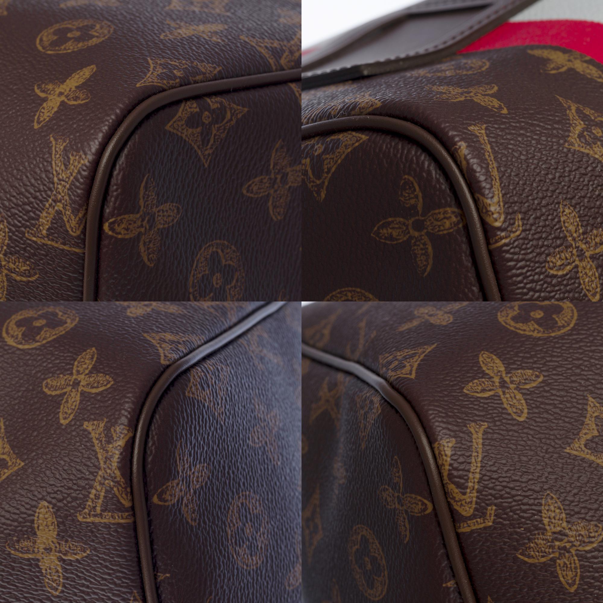 NEW-FW 2022 V. Abloh- Louis Vuitton keepall 55 strap Trompe L'Oeil Travel bag  3