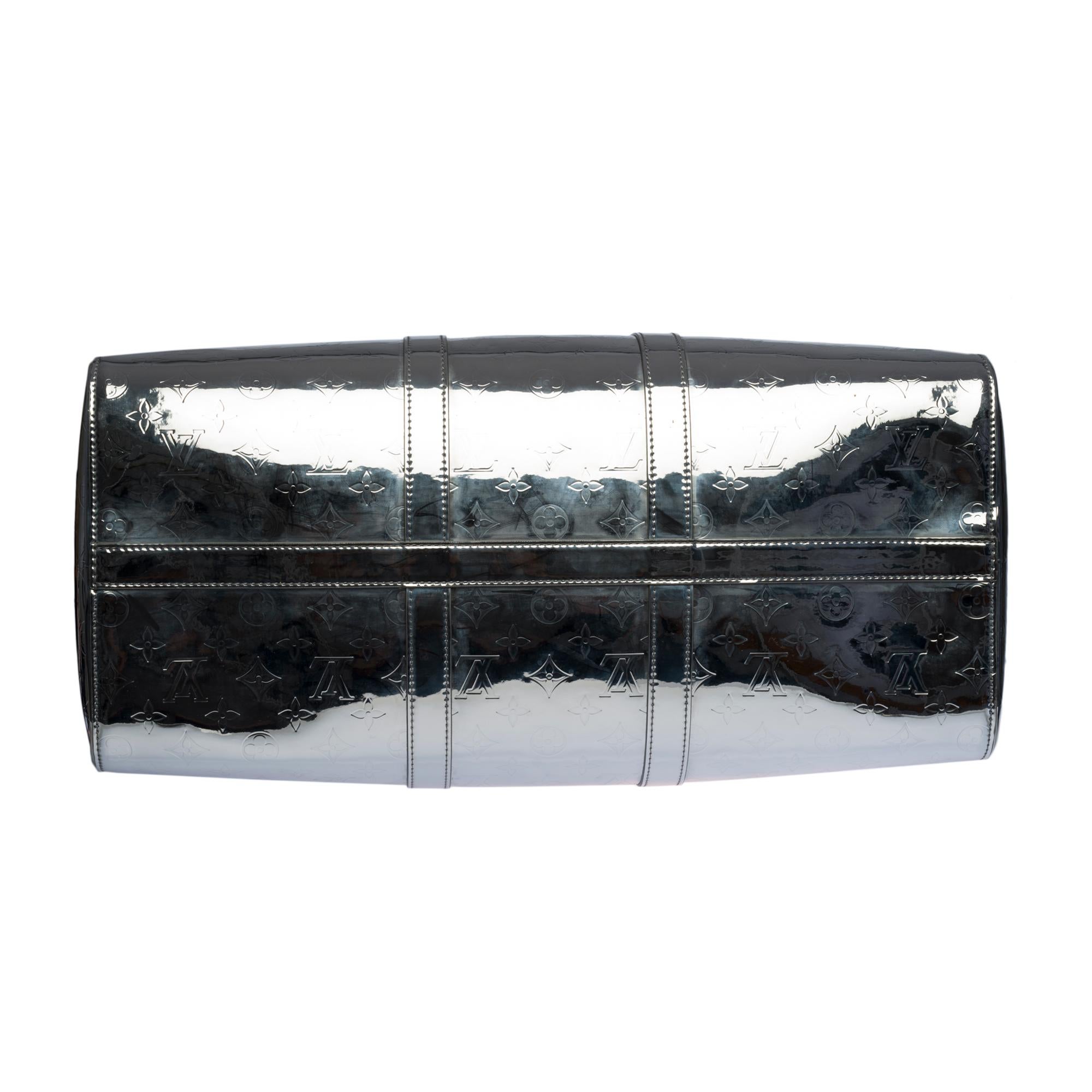 NEW-FW 2022 Virgil Abloh- Louis Vuitton keepall 50 strap Reisetasche Mirror Mono  im Angebot 6