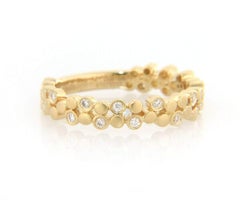 New Gabriel & Co. 0.12ctw Diamond Bubbles Ring in 14K Yellow Gold